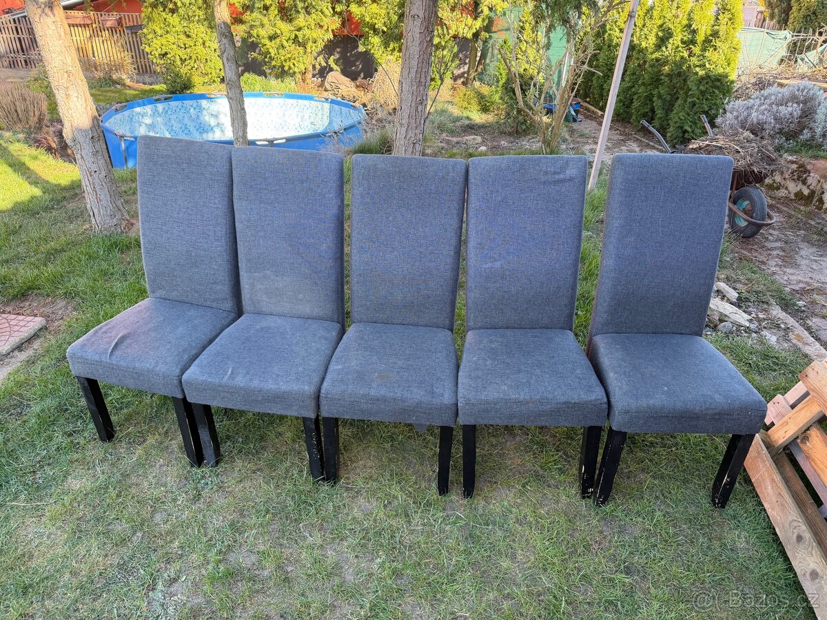 JÍDELNÍ ŽIDLE - 5KS.