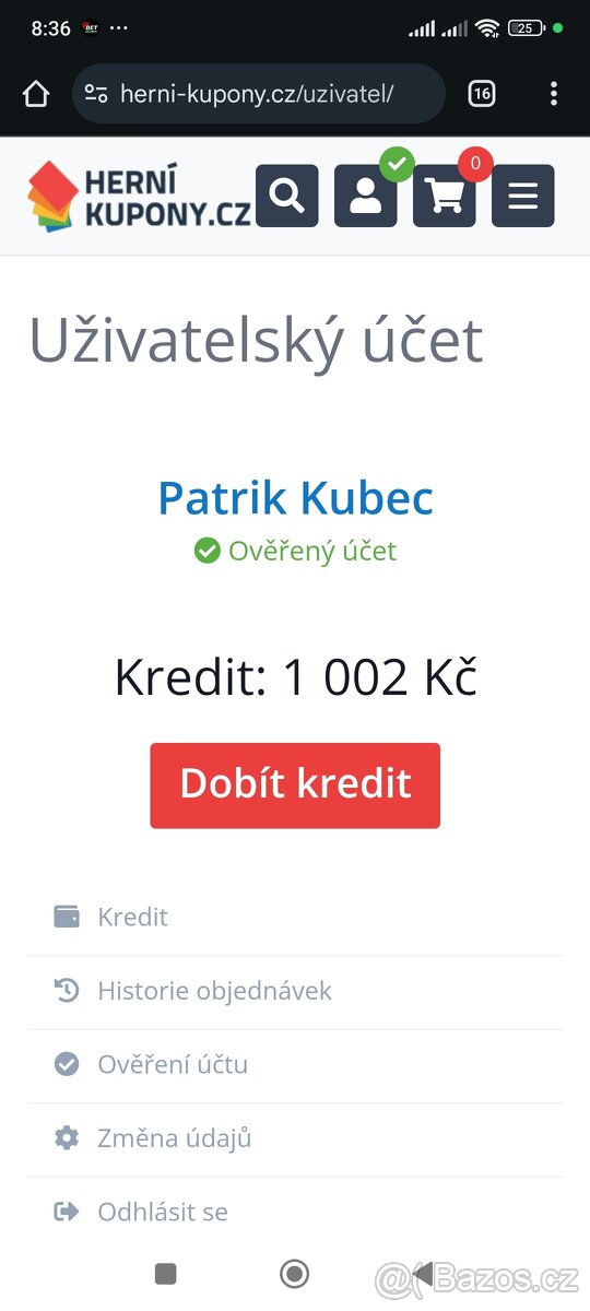 PlayStation peněženka kupón 1000 Kč nechám za 500 Kč