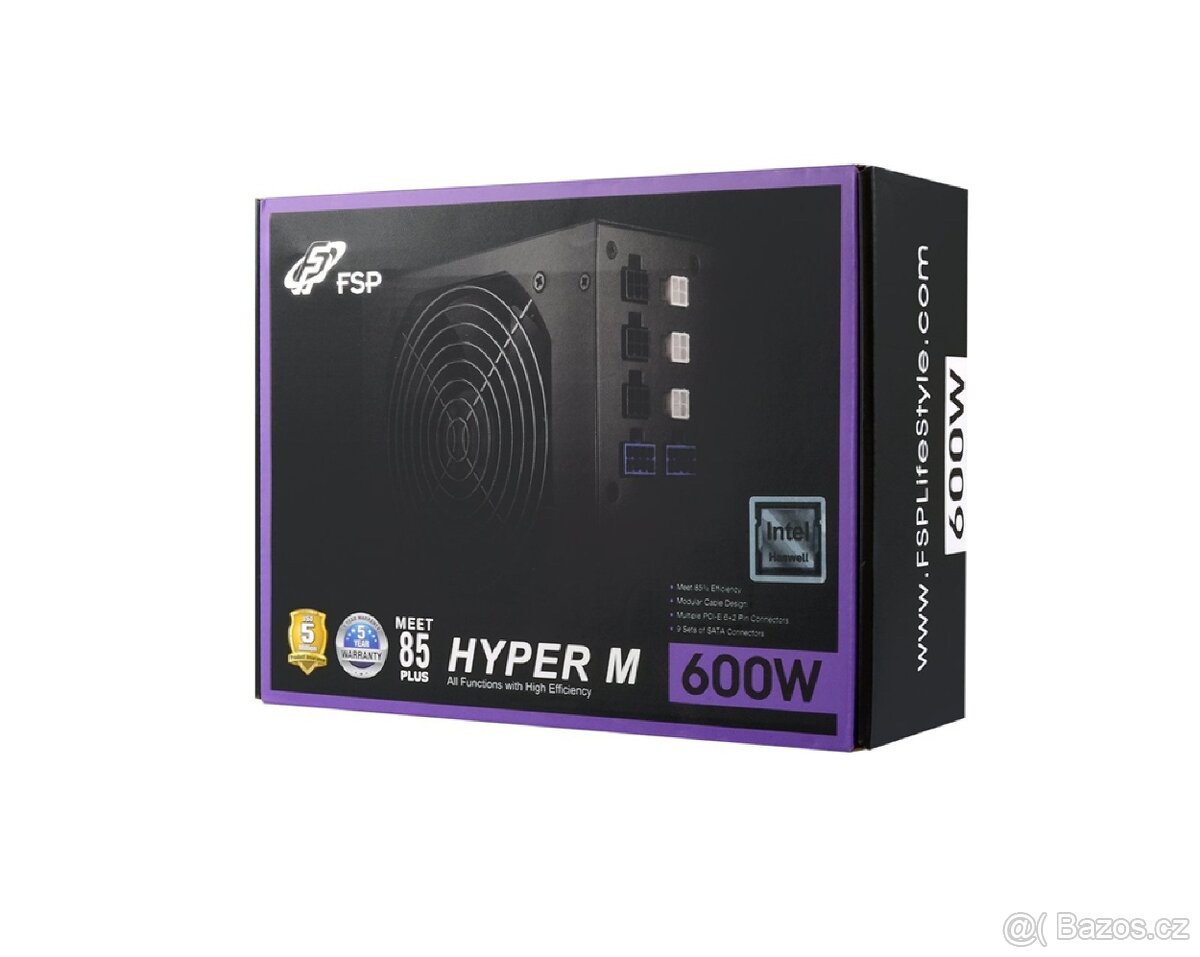 Počítačový zdroj FSP Fortron Hyper M 600W