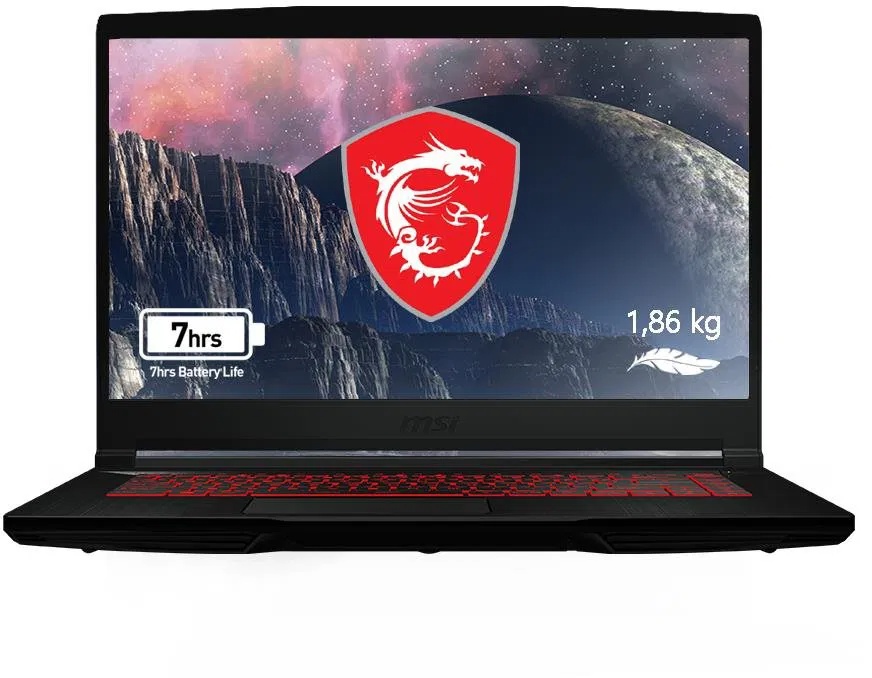 HERNÍ NOTEBOOK MSI s i7,64GB RAM, GTX1650 4G, 512GB SSD