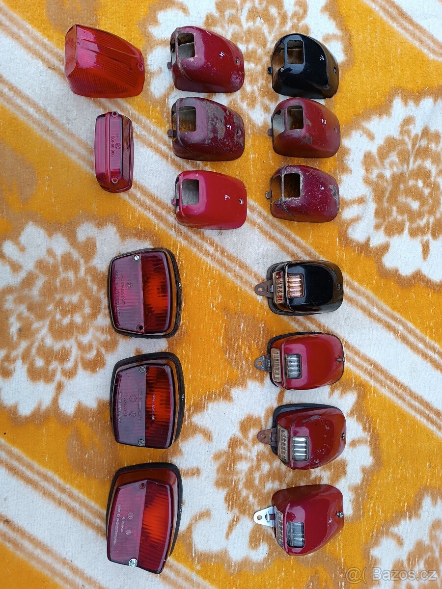 Zadní světlo Jawa, čz , kyvacka,pulbuben,panelka