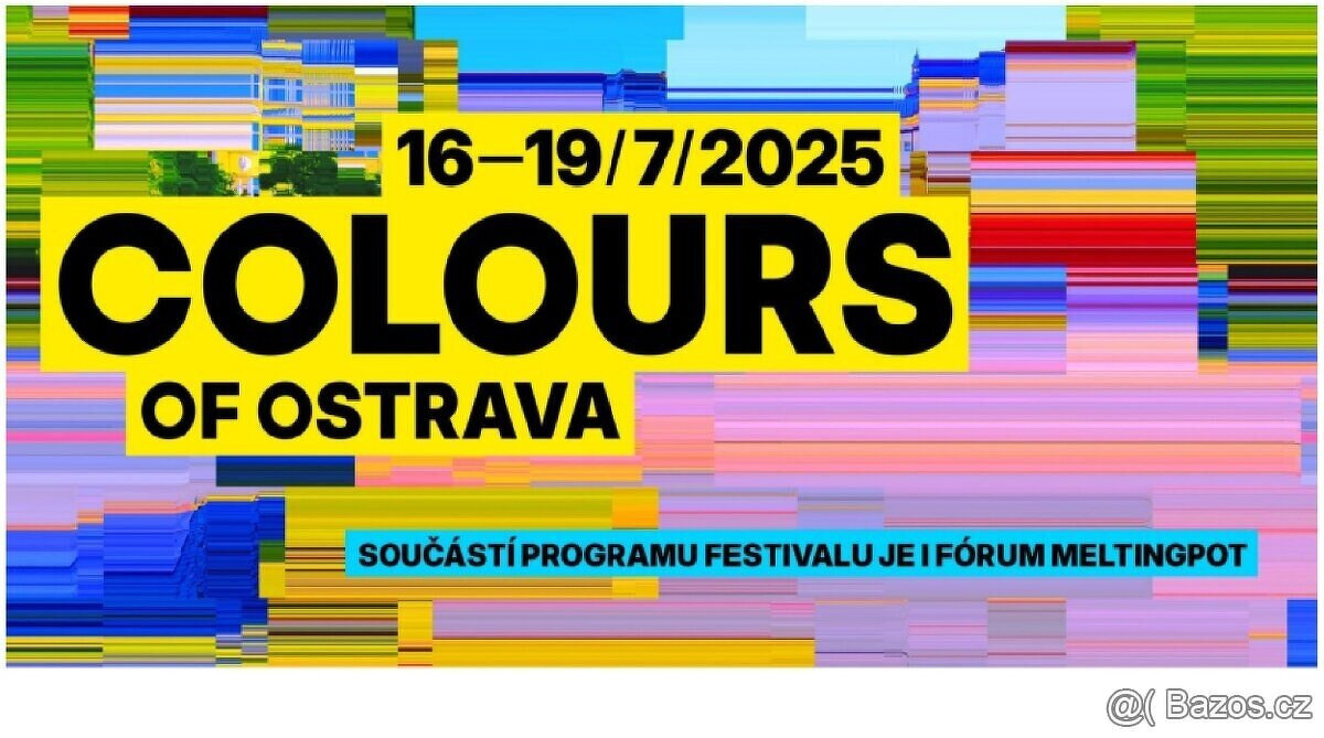 ZLEVNĚNÝ Colours of Ostrava 4 dny FRESH - 16/7 – 19/7/2025