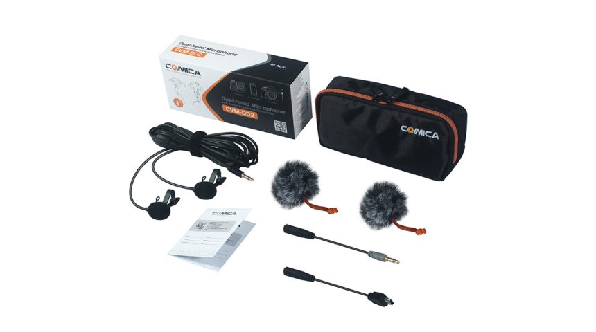 Comica Audio CVM-D02 duální klopový mikrofon 4,5m, nový