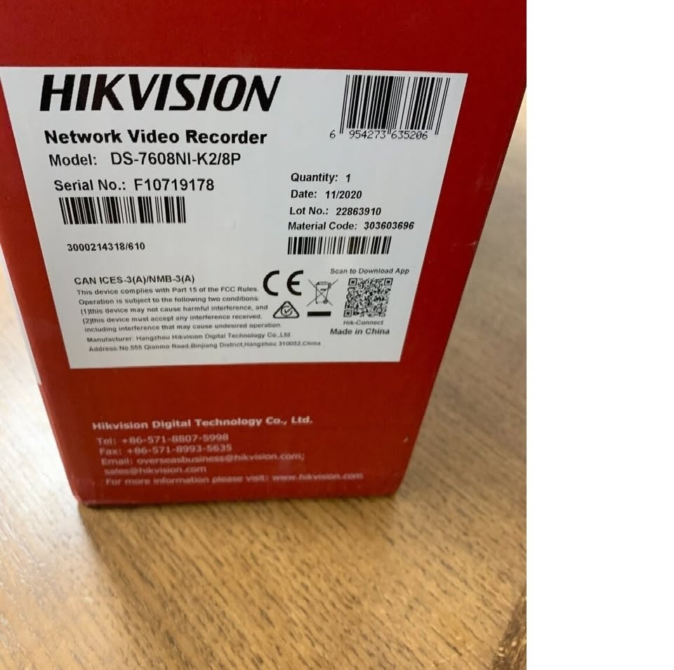 NVR Hikvision DS-7608NI-K2/8P