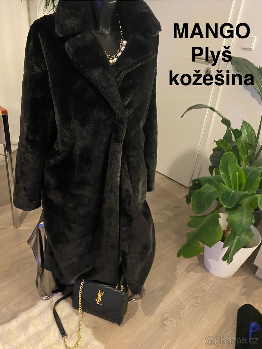 Mango kozich cerny dlouhy kozisek damsky 42