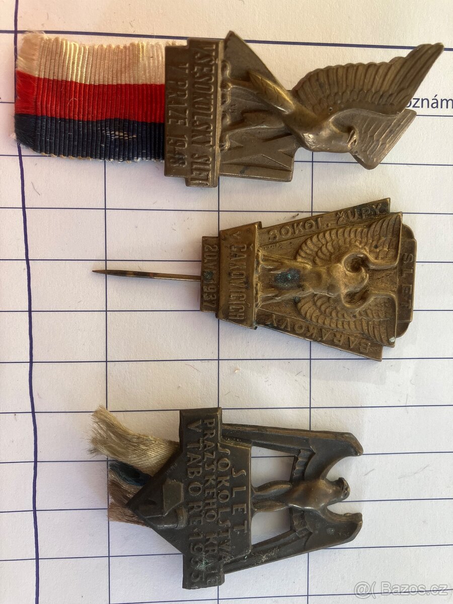 Odznaky Slet Sokolstva