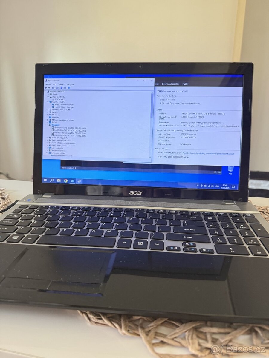 Prodám notebook Acer Aspire V3-571G