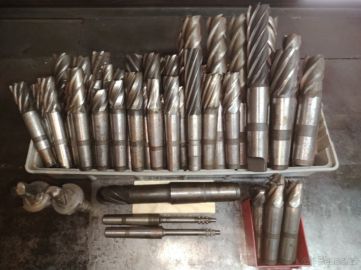 Sada 60 fréz větších průměrů – HSS, česká výroba