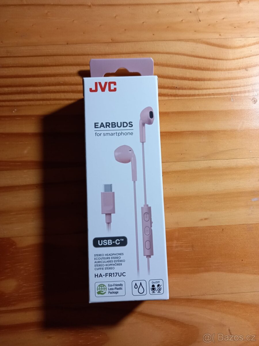 Nová sluchátka do uší zn.JVC/ USB