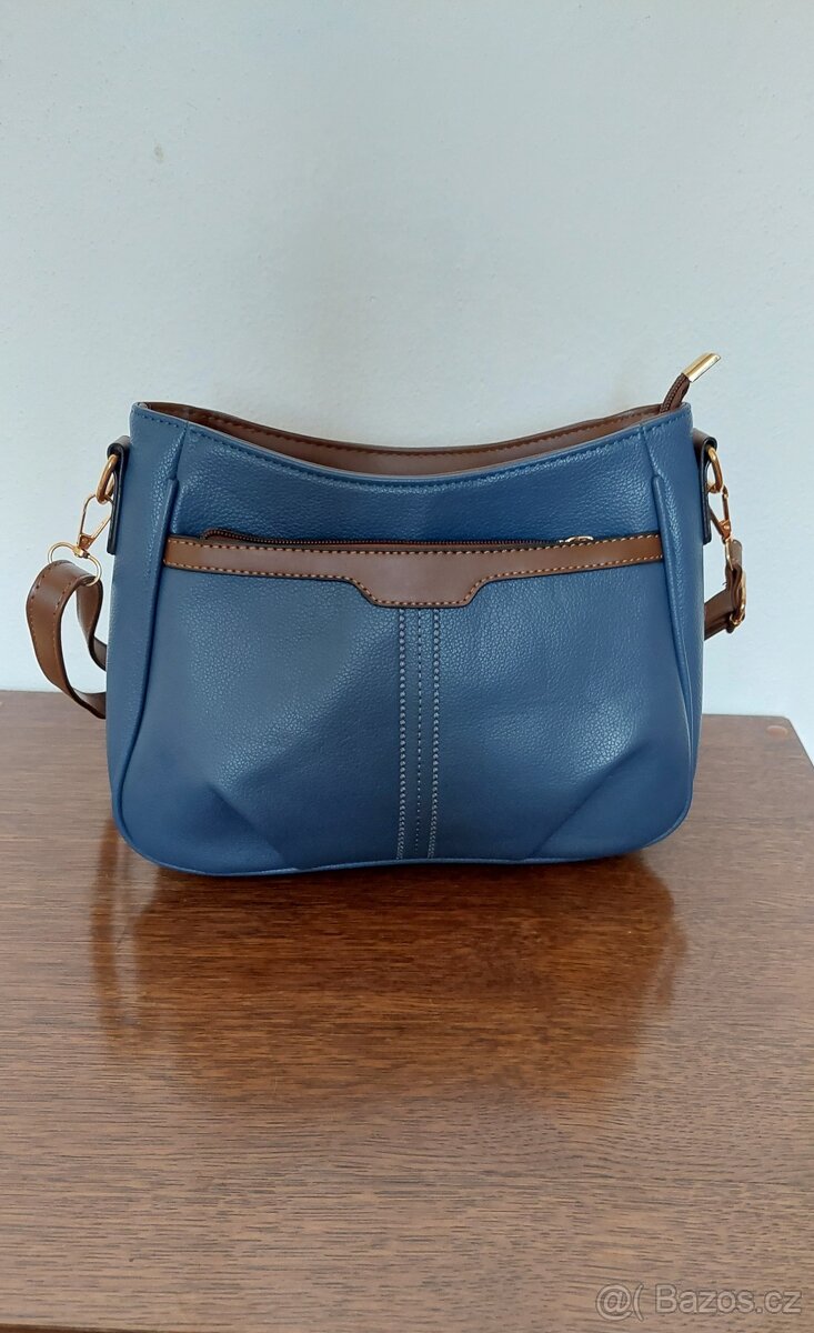 Nová modro hnědá kabelka