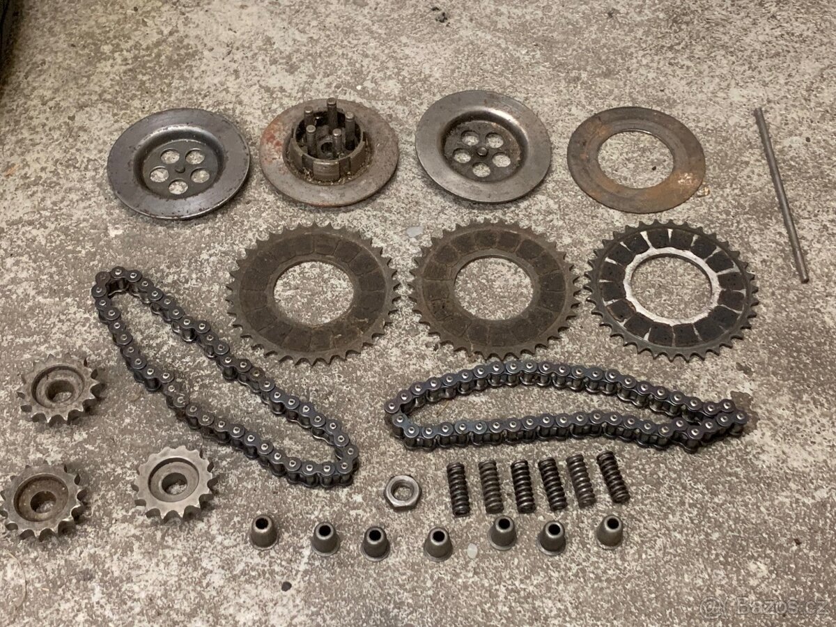 Spojka - Díly spojky Jawa 50 Pionýr