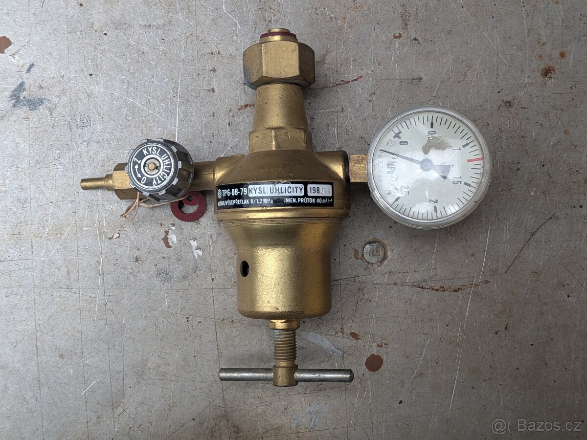 Tlakový ventil na CO2 (kysličník uhličitý)