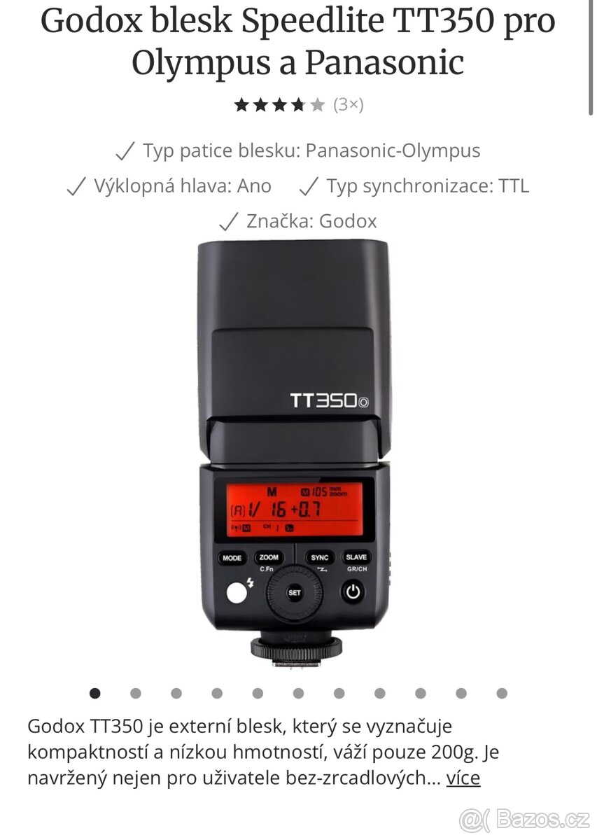Godox blesk Speedlite TT350