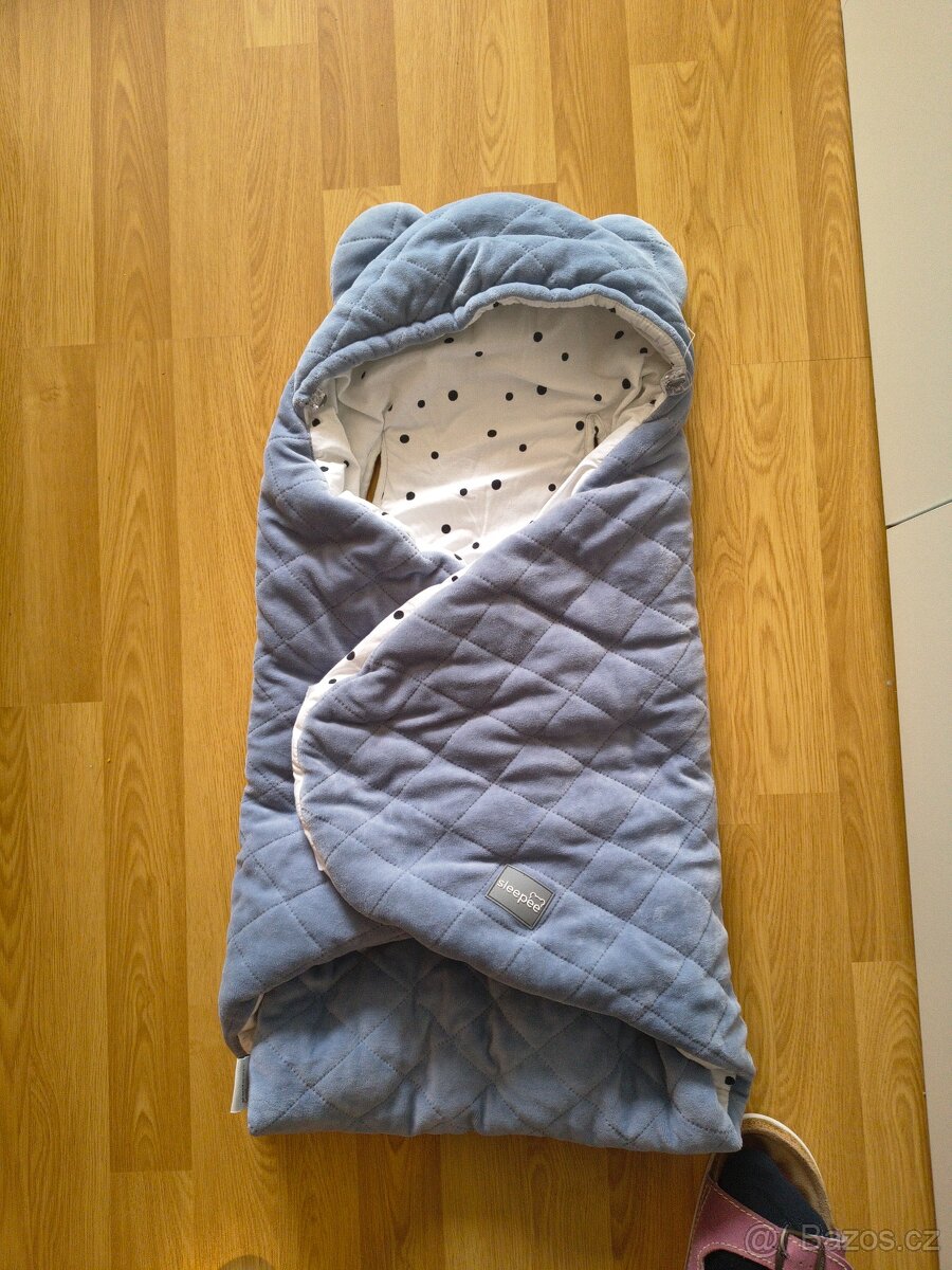 Fusak/zavinovačka/deka do autosedačky Sleepee Royal Denim