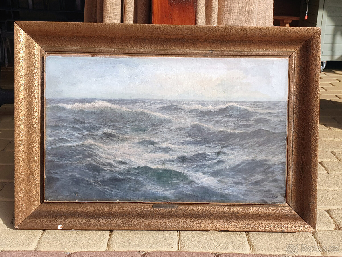 Starožitný obraz: Harold Webb - L´Océan