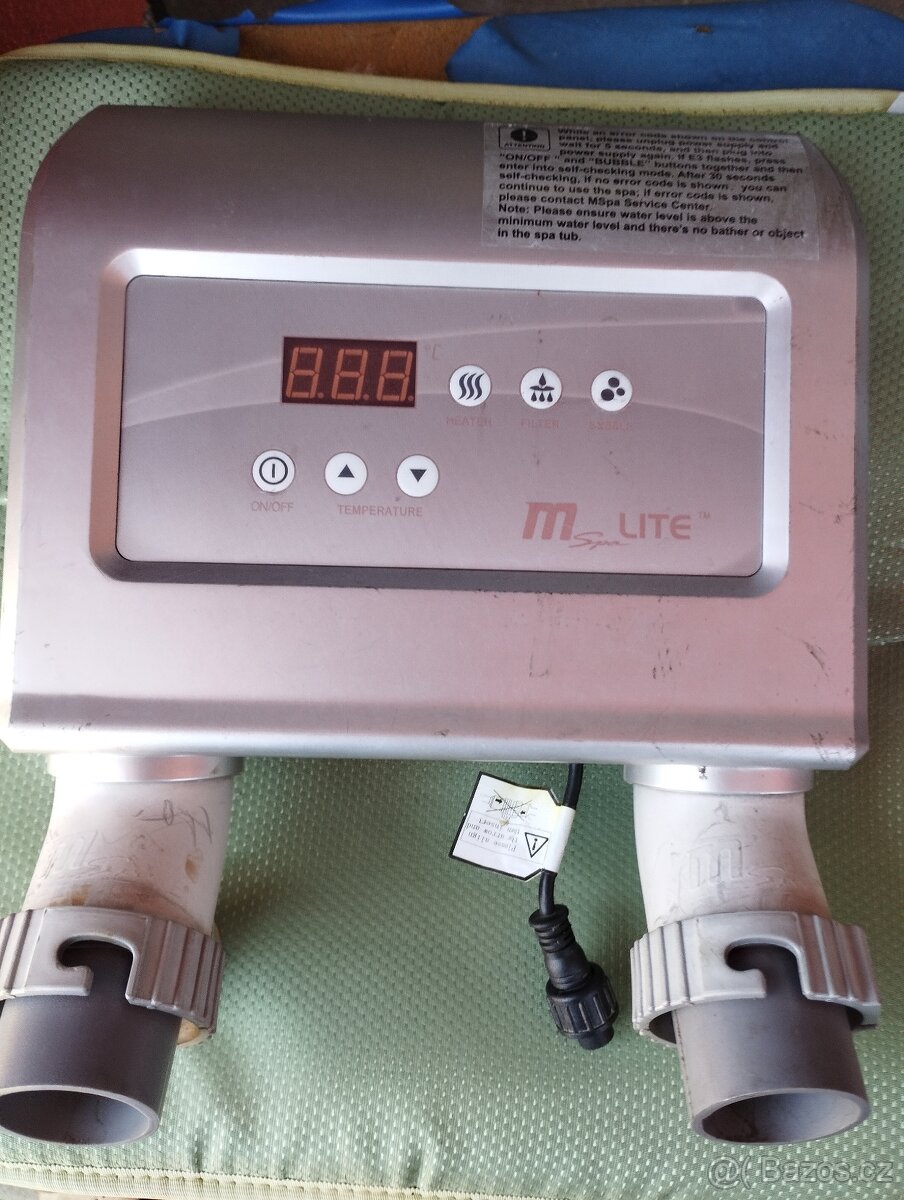 Ovládací panel vířivky Mspa