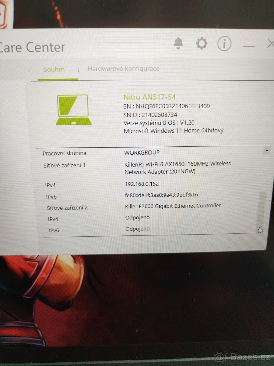 Acer nitro 5 an517-54 144hz