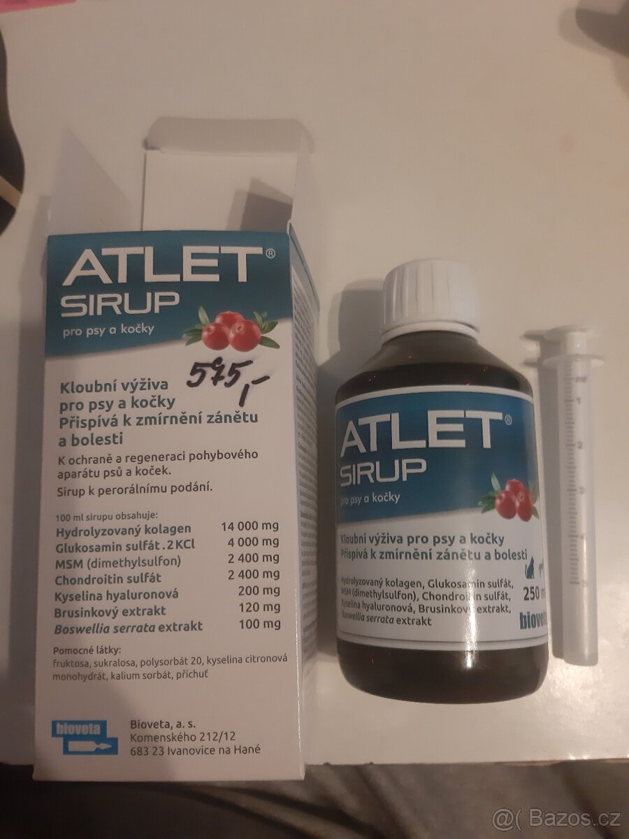 ATLET SIRUP pro psy a kočky pro zdravé klouby