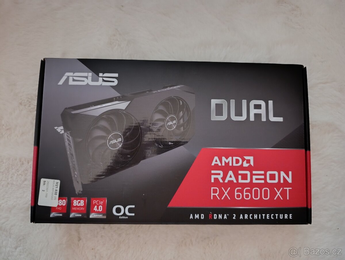 ASUS DUAL Radeon RX 6600 XT O8G