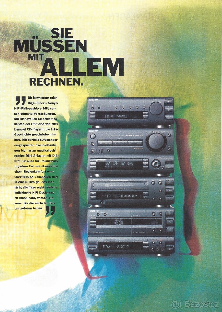 Sony system MHC 7900 + aktiv repro SA-H7900