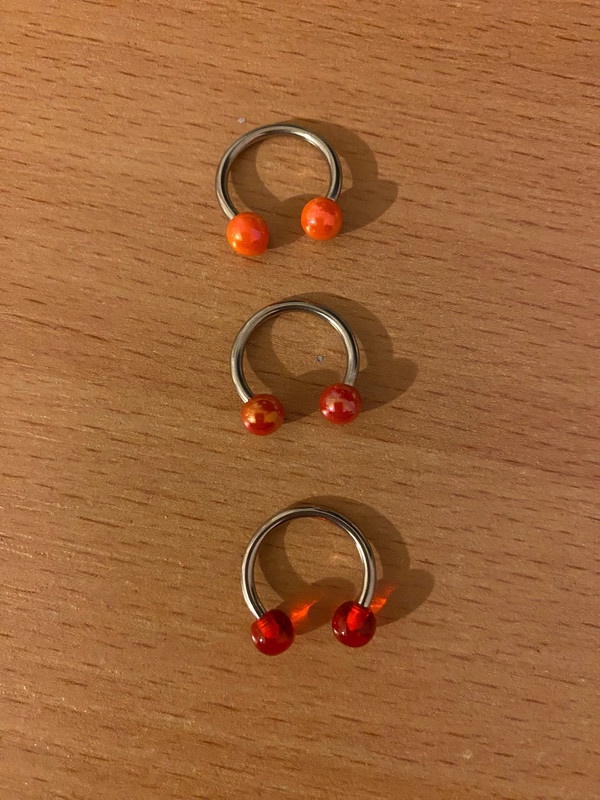 Piercing podkova 3ks