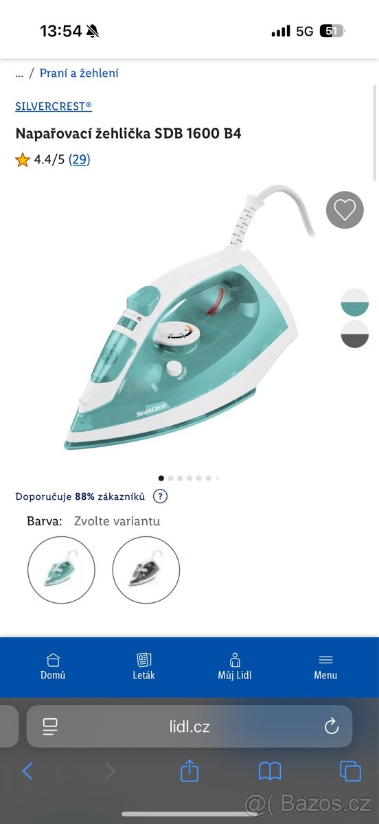 Napařovací žehlička SILVERCREST