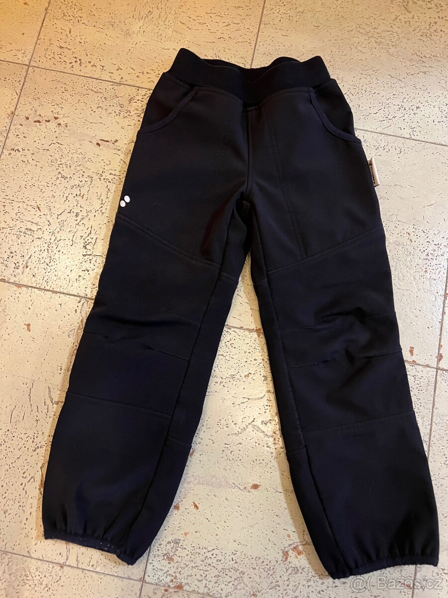 dětské softshellové zimní kalhoty s fleecem celikost 104