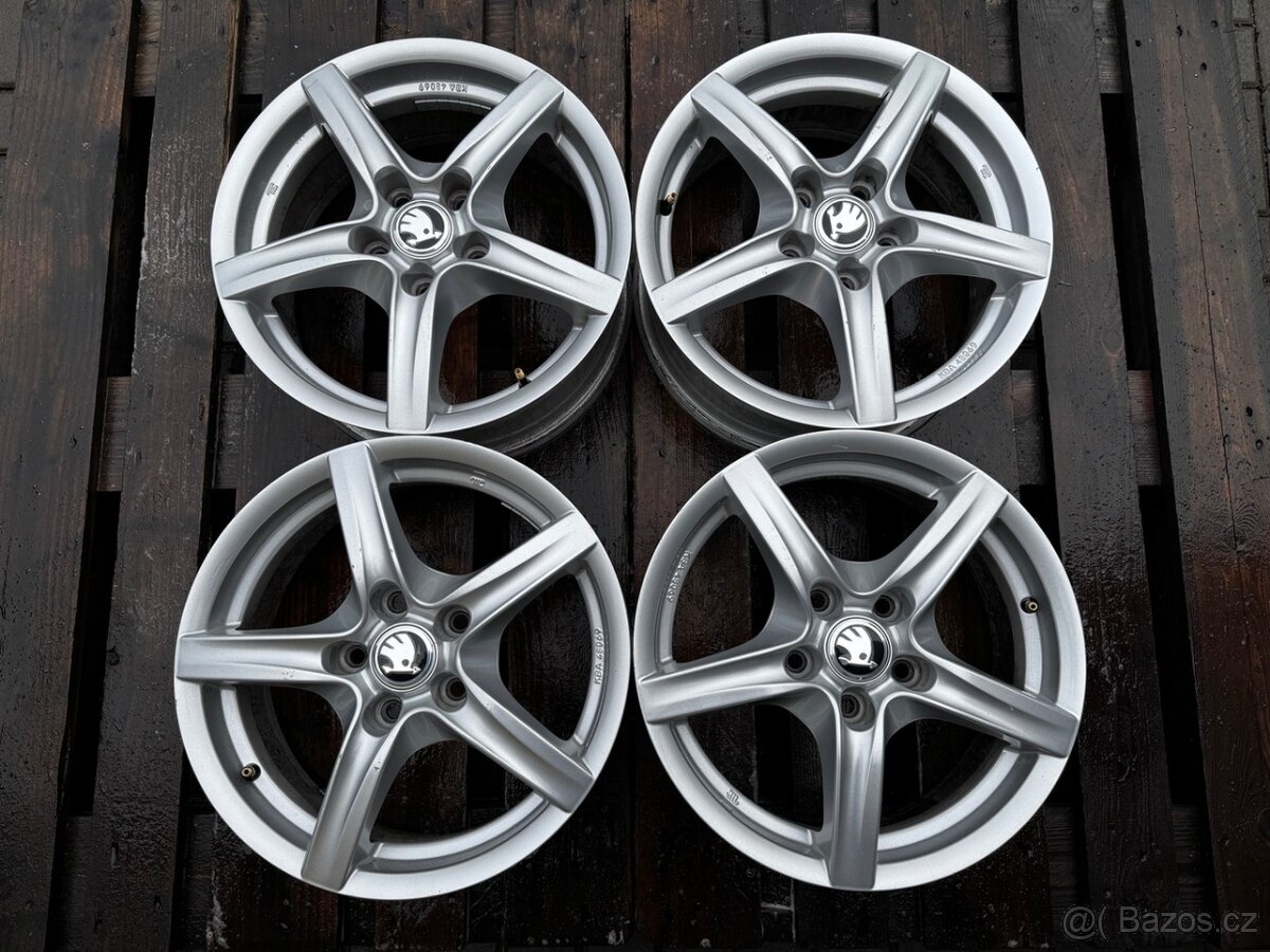 Alu kola, disky r16 5x112 Alutec - Škoda