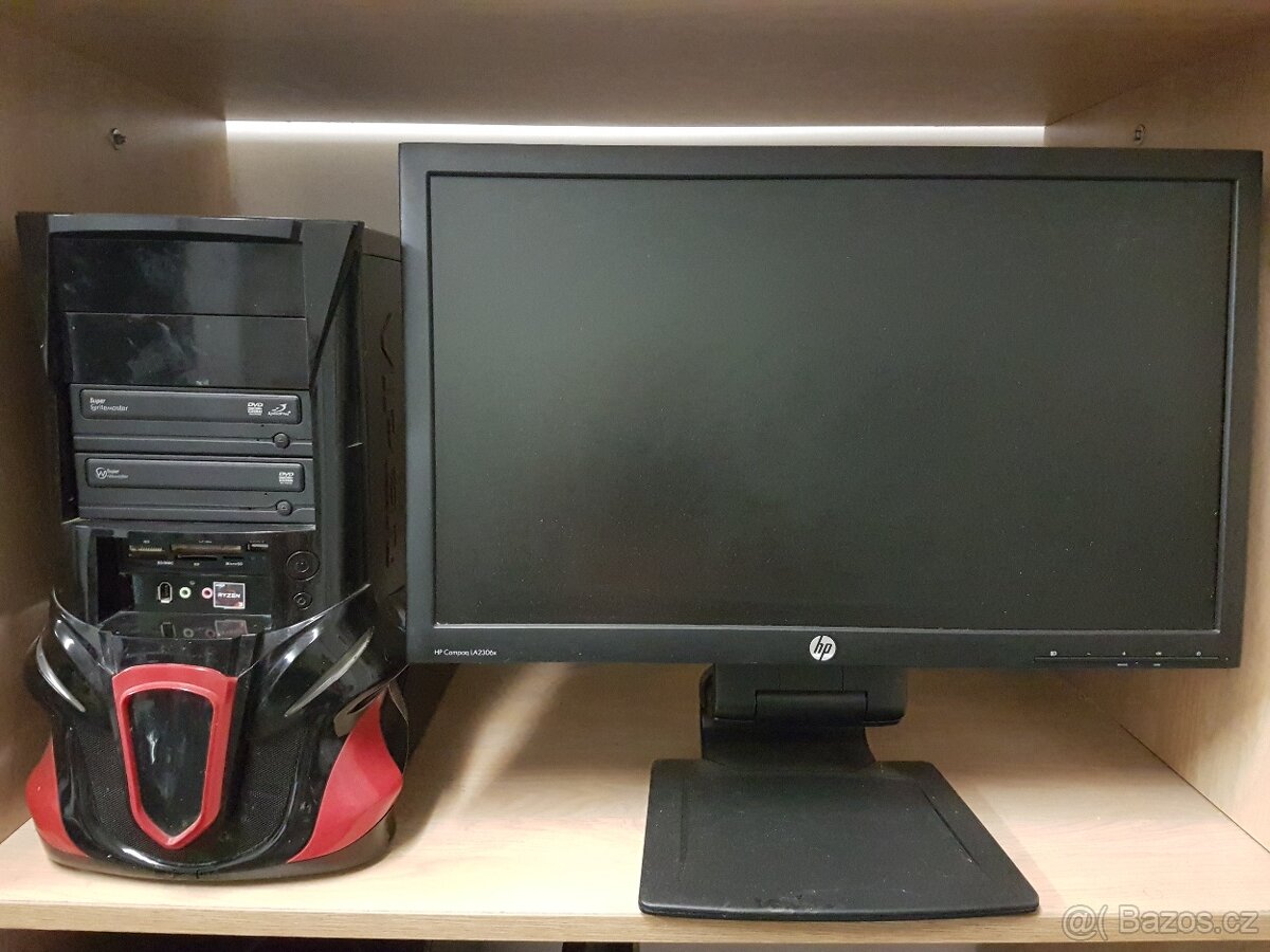 Prodám stolní PC i5 s RX580 a 23" LCD monitor