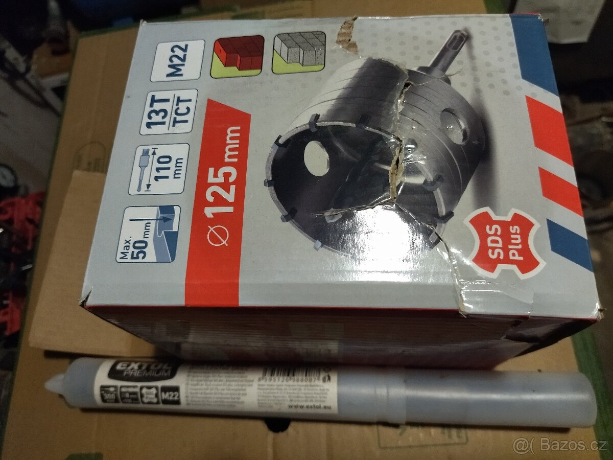 Prodám vrtací korunku 125mm+prodloužení