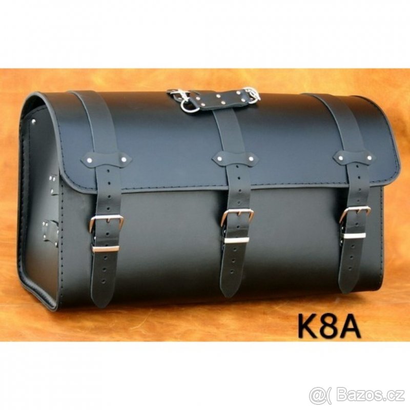 Kožený kufr - válec na chopper 60cm typ 08A,8B,8C