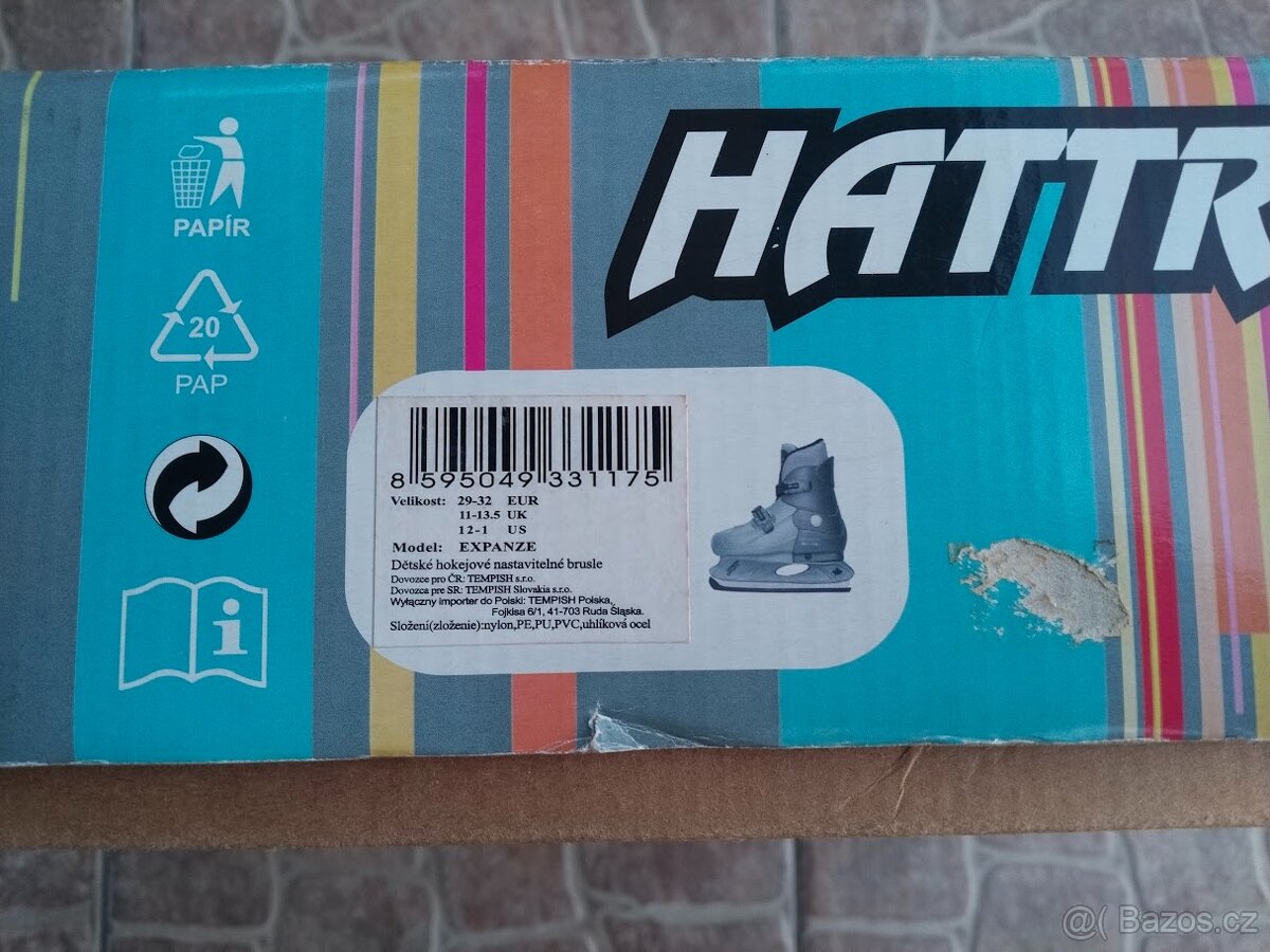 Prodám dětské lední brusle Hattrick.