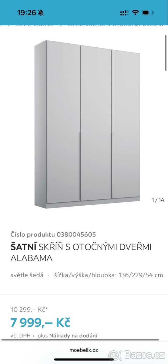 Nová šatní skříň