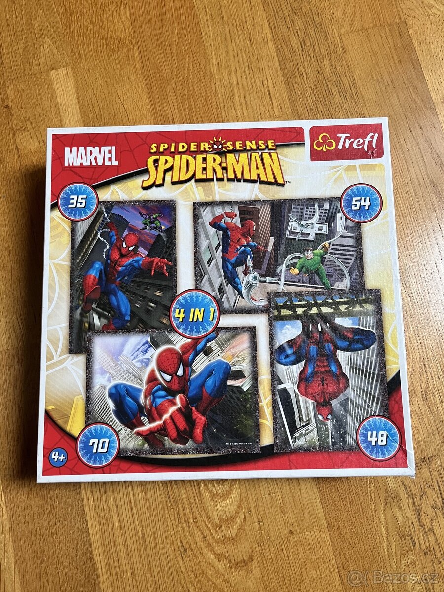 Trefl Puzzle Spiderman 4v1 (35,48,54,70 dílků)