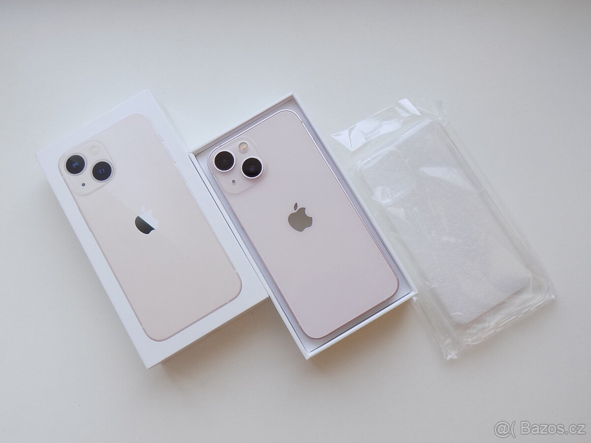 APPLE iPhone 13 mini 256GB Pink - ZÁRUKA 12 MĚSÍCŮ - KOMPLET