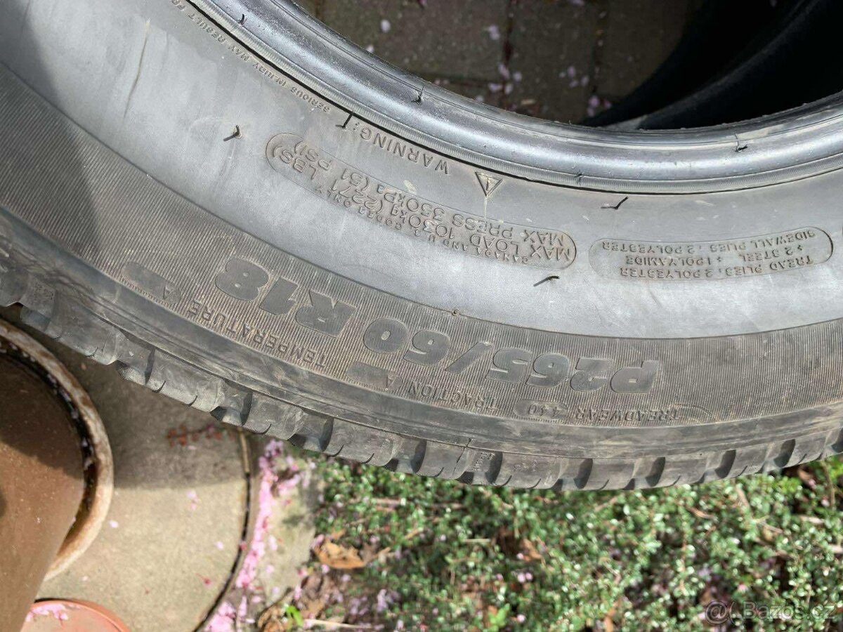 PNEU MICHELIN 265/60/R18 CELOROČNÍ