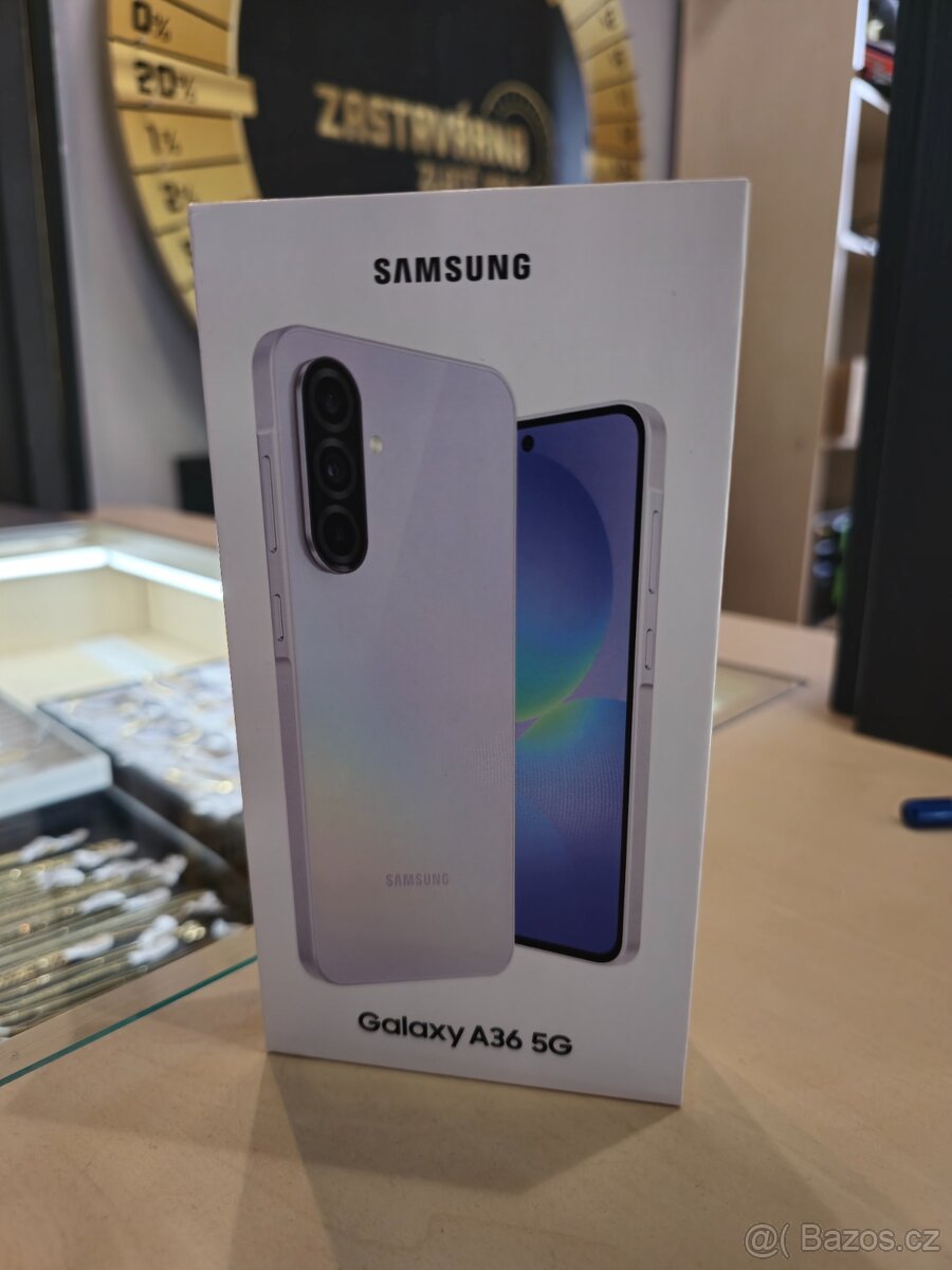 Prodám Samsung A36 5G 256Gb - nový, zabalený, záruka