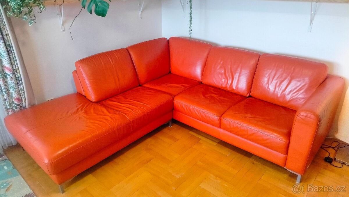 Kožená sedačka
