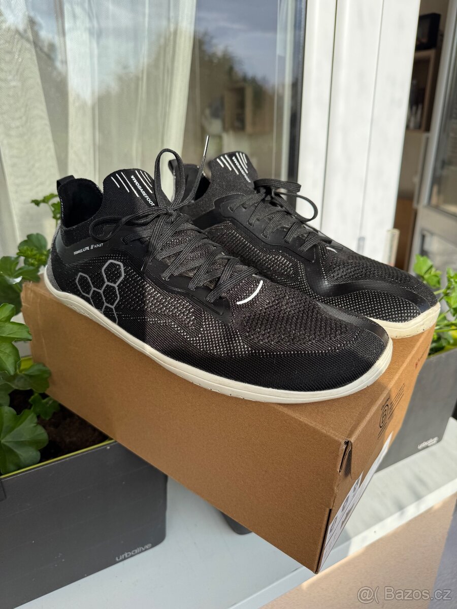 VIVOBAREFOOT PRIMUS LITE KNIT MENS OBSIDIAN 44