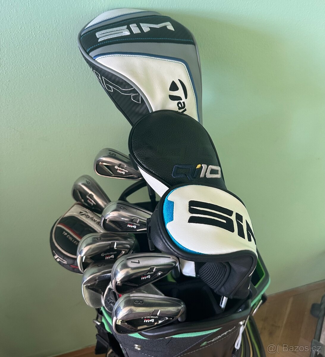 GOLFOVÝ SET TAYLORDMADE DRIVER DŘEVO HYBRID ŽELEZA PUTTER