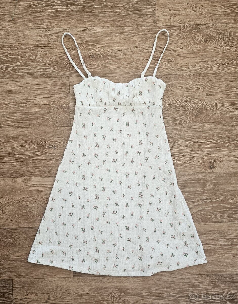 Květinové letní mini šaty H&M vel. XS
