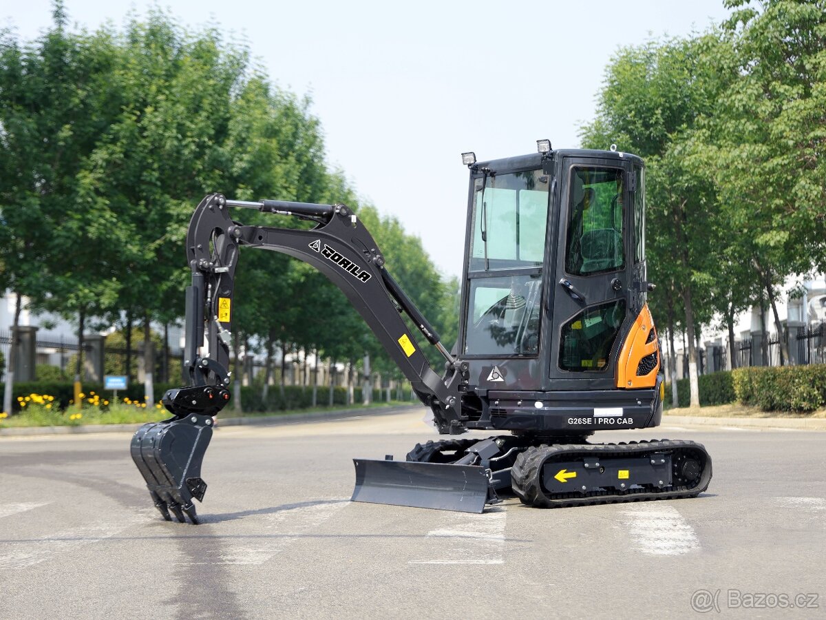 Minibagr Gorila G26SE l PRO CAB AKCE KUBOTA