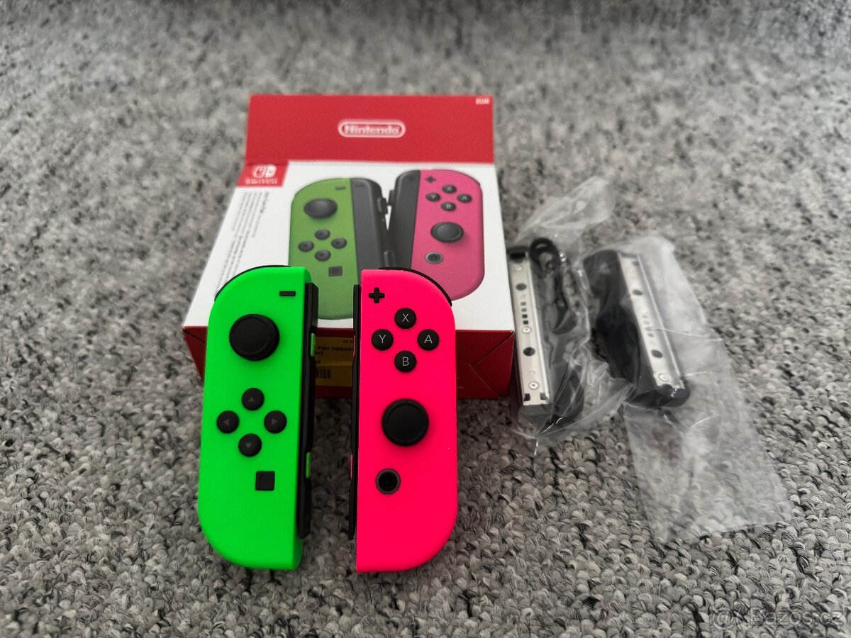 Joy-Cony Nintendo Switch 1 - Neon Green/Pink (ZÁRUKA)