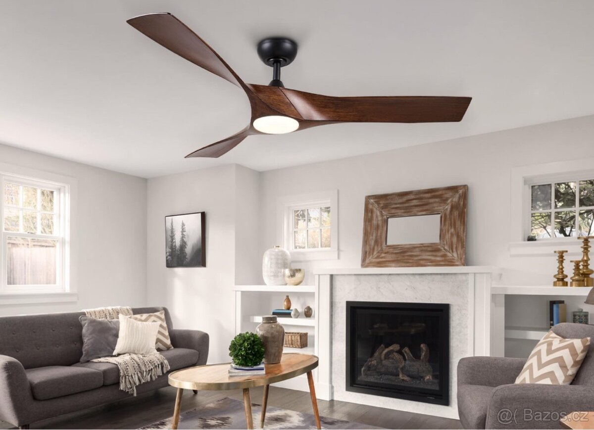 Stropní ventilátor se světlem VONLUCE 132cm