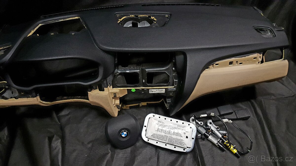 Bmw airbag řidice palubní dska bezpečnostní pás