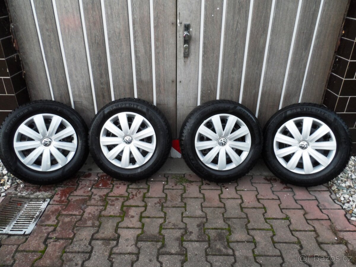Komplet zimní kola  Semperit+ Poklice 215/60/16 ET 41 5X112