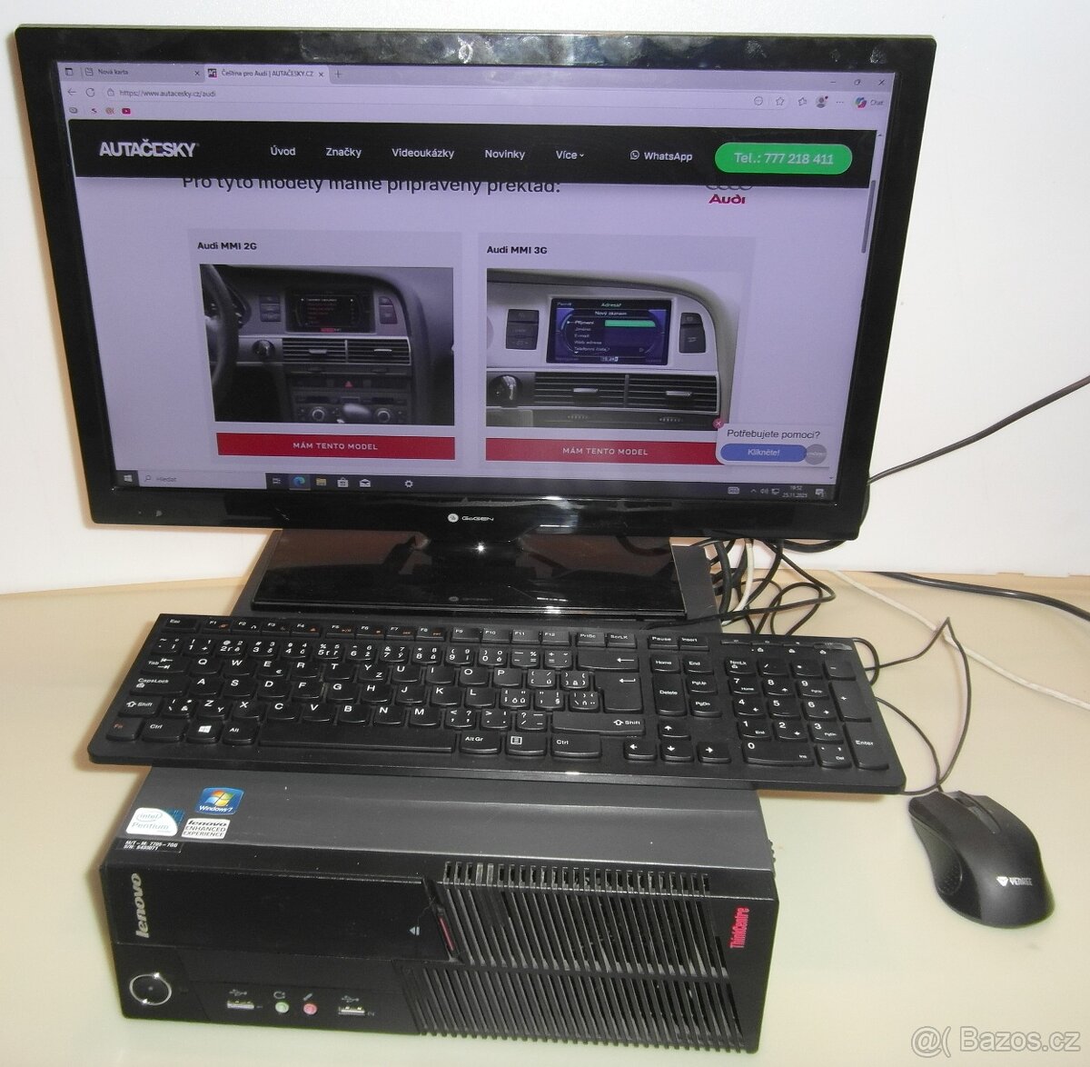PC sestava s LENOVO THINK CENTRE A58