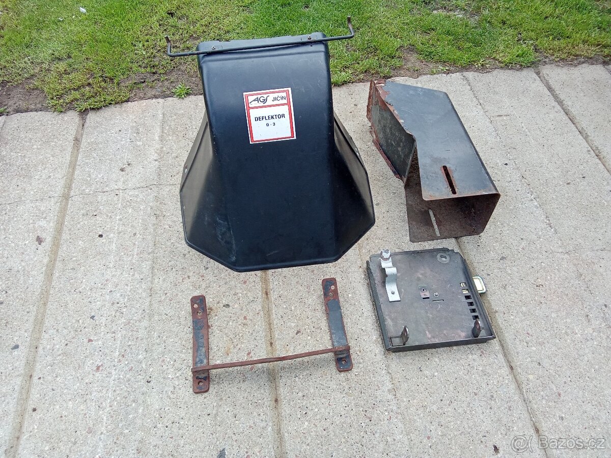 Deflektor AGS, tažné zařízení, posuv sedačky, tunel sečení