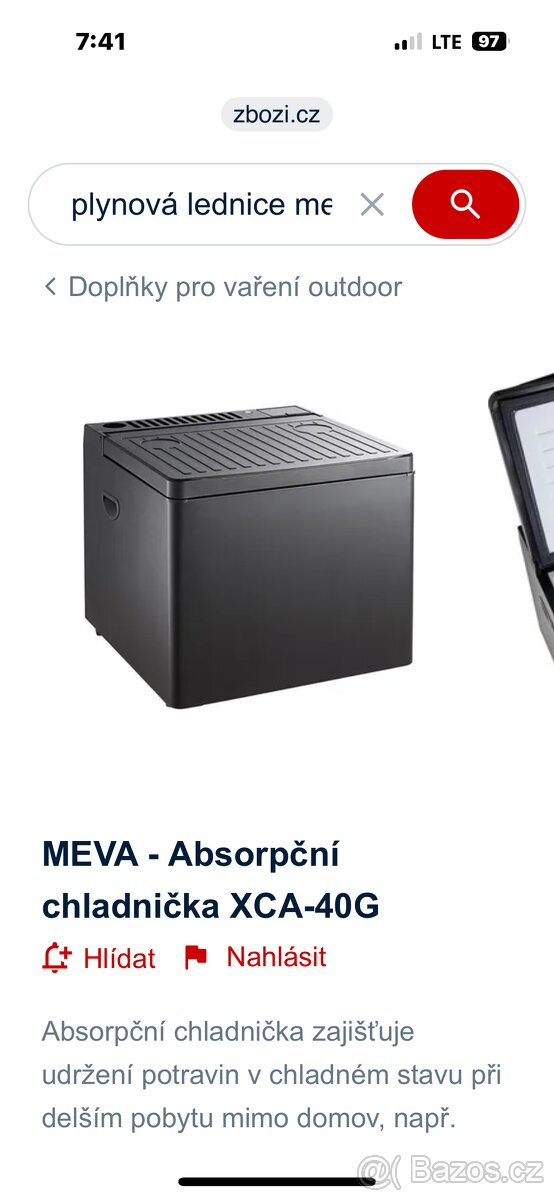MEVA - Absorpční chladnička XCA-40G