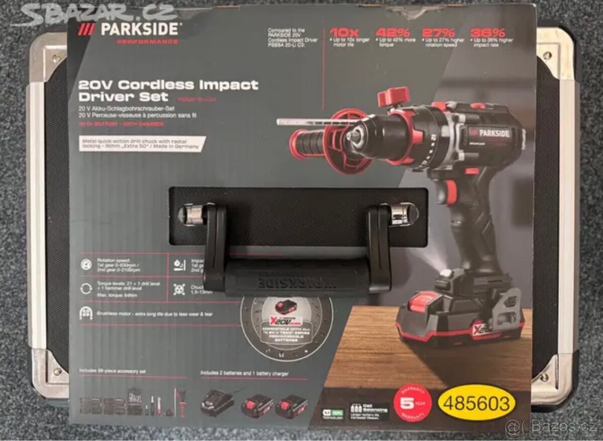 SADA: Aku parkside performance vrtačka